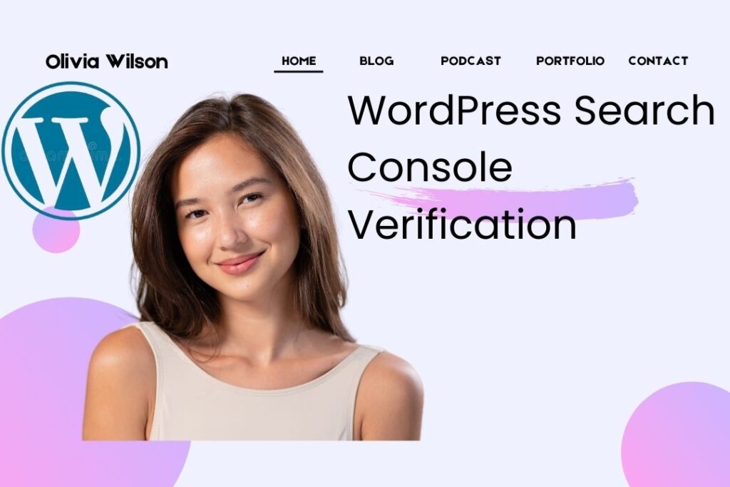 Wordpress Search Console verification